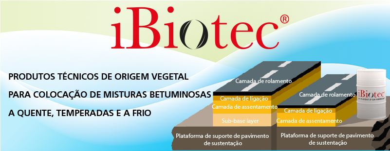 iBiotec SOLVETAL® removedores de betume e antiaderentes para misturas betuminosas rodoviárias.